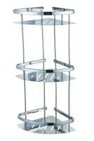 Полка д/ванной трехъярусная угловая POTATO P380-3